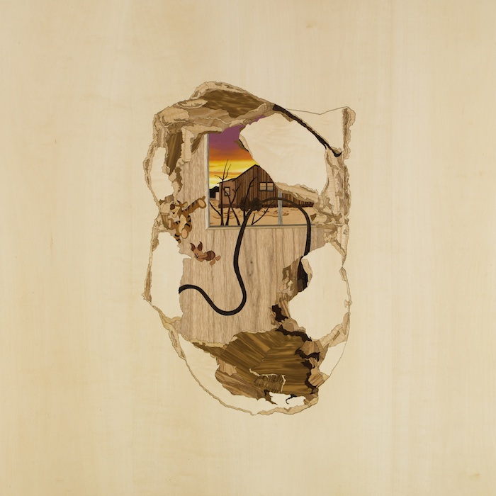 Nursery
2010
wood veneer, shellac, oil paint
30 x 30 inches