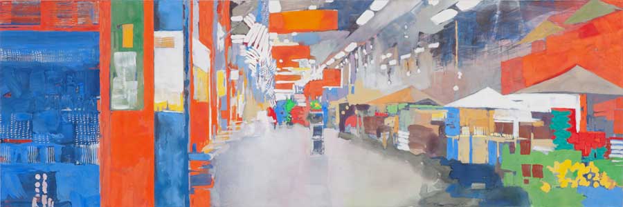 Every Gain Divine 
Casein on clay panel 
10''x 30''