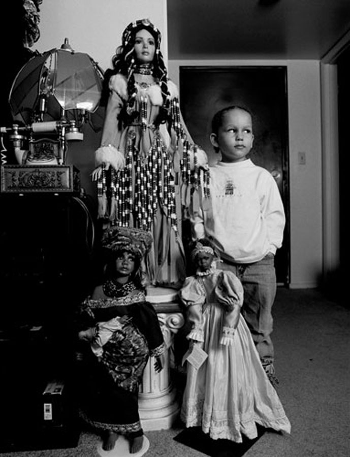 Grandma Ruby's Porcelain Dolls, 2004. 
Latoya Ruby Frazier courtesy of Higher Pictures.