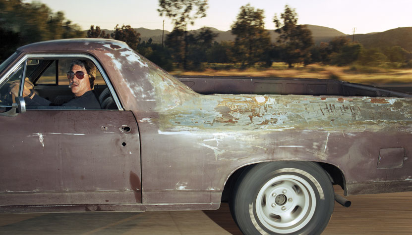 Man traveling southeast on U.S. Route 101 at approximately 71 mph somewhere around Camarillo, California, on a summer evening in 1994
From the series Vector Portraits
Digital C-Print 
(c) Andrew Bush, Courtesy Yossi Milo Gallery, New York and Julie Saul Gallery, New York