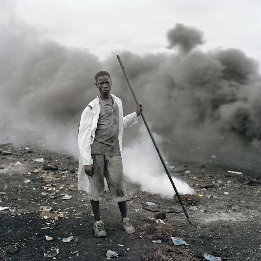 Abdulai Yahaya, Agbogbloshie Market, Accra, Ghana, 2010. From the series Permanent Error by Pieter Hugo. Digital C-Print.
