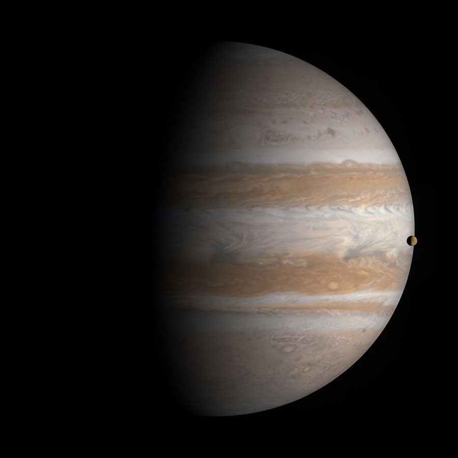 Michael Benson, <i>Transit of Io, Cassini, January 1, 2001, </i>2011
Courtesy Michael Benson/Hasted Kraeutler