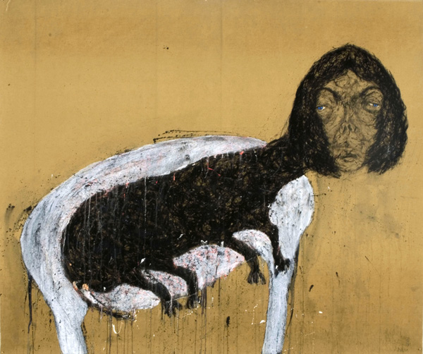 Untitled, 2003
Oil/mixed media/canvas
46.5 x 55 inches
118.1 x 139.7 cm