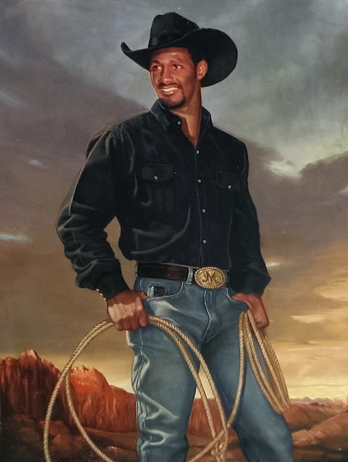 Scott Oullette in His Riding Outfit
Oil on canvas