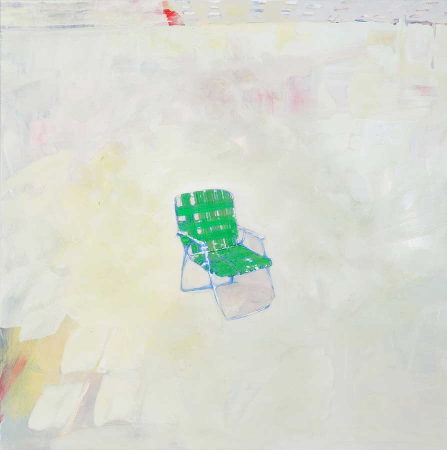 Repose 
Casein on clay panel 
12'' x 12''