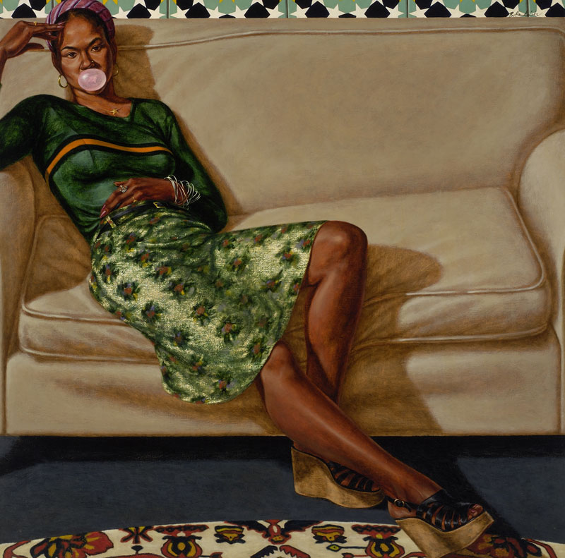 Sweet Thang (Lynn Jenkins)
Oil on linen canvas
52 1/8 x 52 3/4 inches
1975-1976