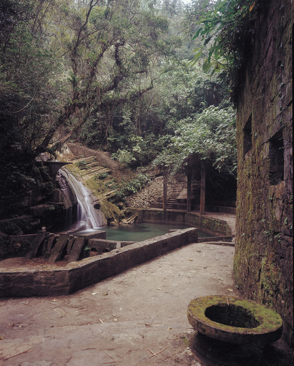 Lower waterfall near entrance to Las Pozas (Sally Mann, 2006)