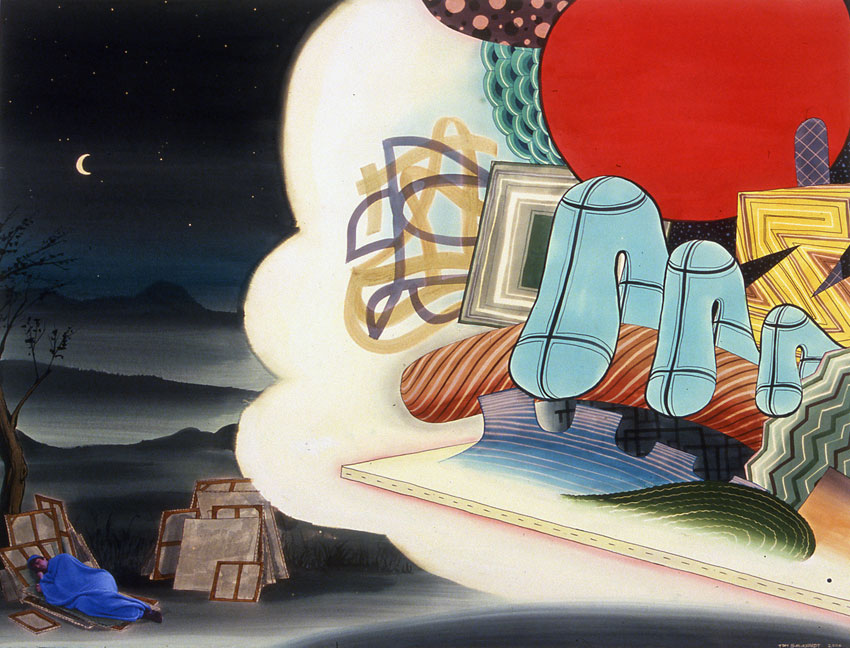 Painter’s Dream, 2006, ink on paper with digitized image, 38 x 50 inches