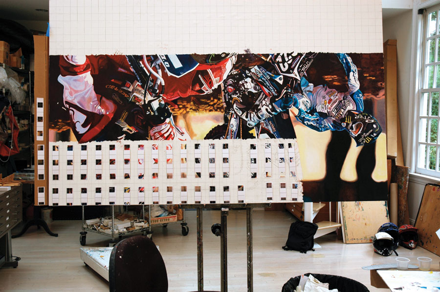 “I think the work would be the same if I was painting in a black cellar or in a very naturally lighted studio.”<br /><br />Malcolm Morley, Bellport, Long Island, New York