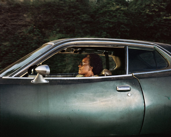 Person driving somewhere in the last decade of the previous millennium (whereabouts unknown)
From the series Vector Portraits
Digital C-Print 
(c) Andrew Bush, Courtesy Yossi Milo Gallery, New York and Julie Saul Gallery, New York