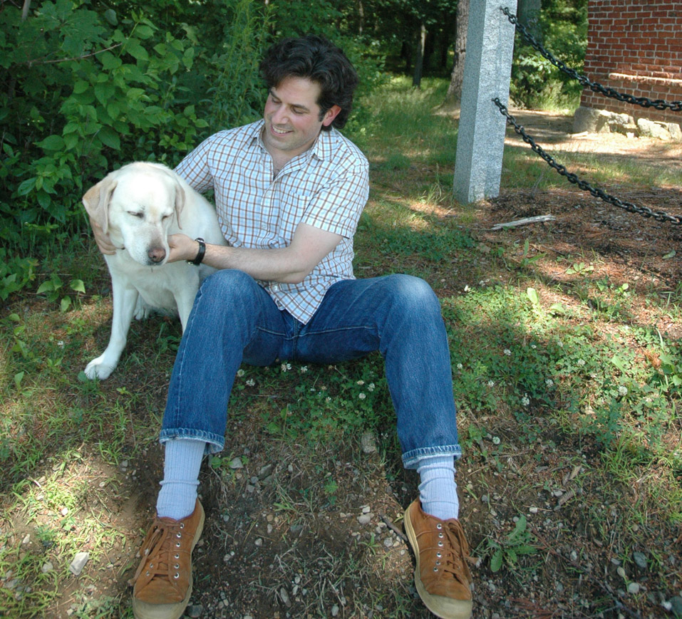 With Jonathan Lethem, July 2005