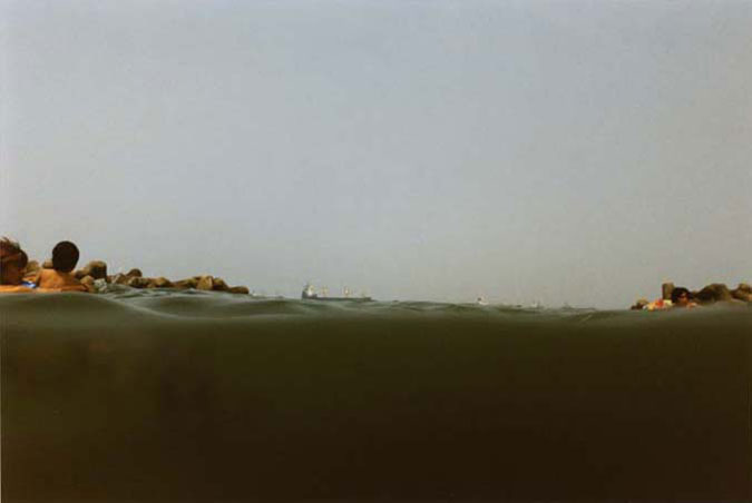 Iwasehama, 2004 
From the series <i>half awake and half asleep in the water</i>
C-Print 
© Asako Narahashi, Courtesy <a href=