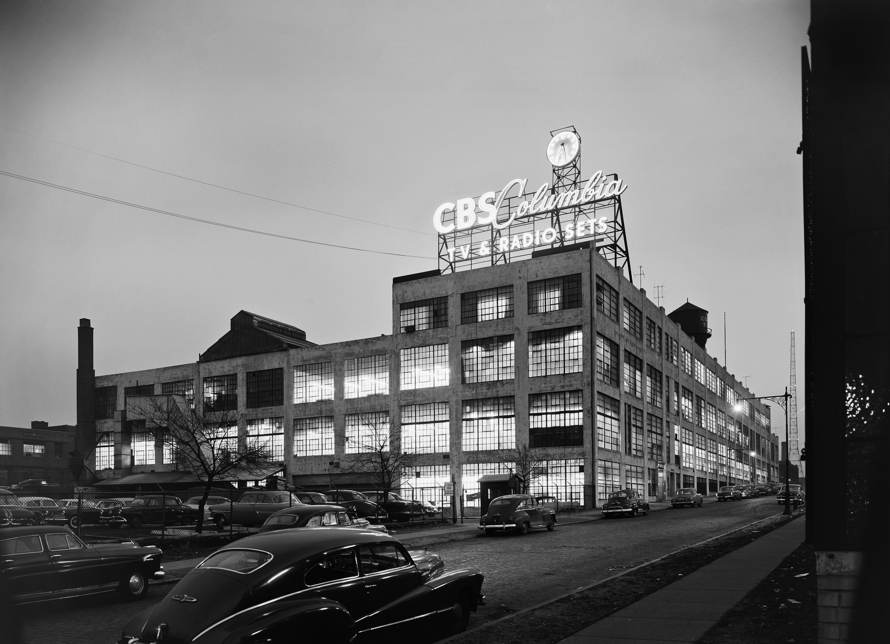 CBS Columbia, Long Island City, NY, 1954, Gelatin Silver Print, © Ezra Stoller, Courtesy Yossi Milo Gallery, New York.
