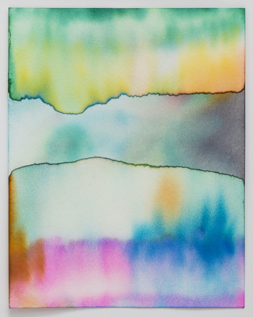 Still Life With Fruit Flavors, 2013, 5-hour Energy and ink on chromatography paper, 4.5 x 5.5 inches