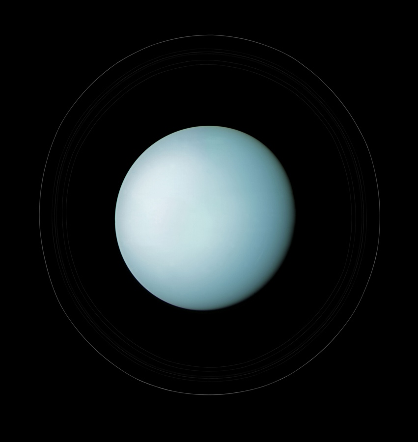 Michael Benson, <i>Uranus with Rings, Voyager, January 24, 1986</i>, 2010
Courtesy Michael Benson/Hasted Kraeutler