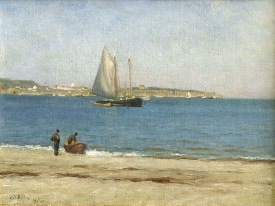 William Edward Norton (1843-1916), Eastern Bay, c. 1900. Oil on Canvas, 12 x 16 inches.