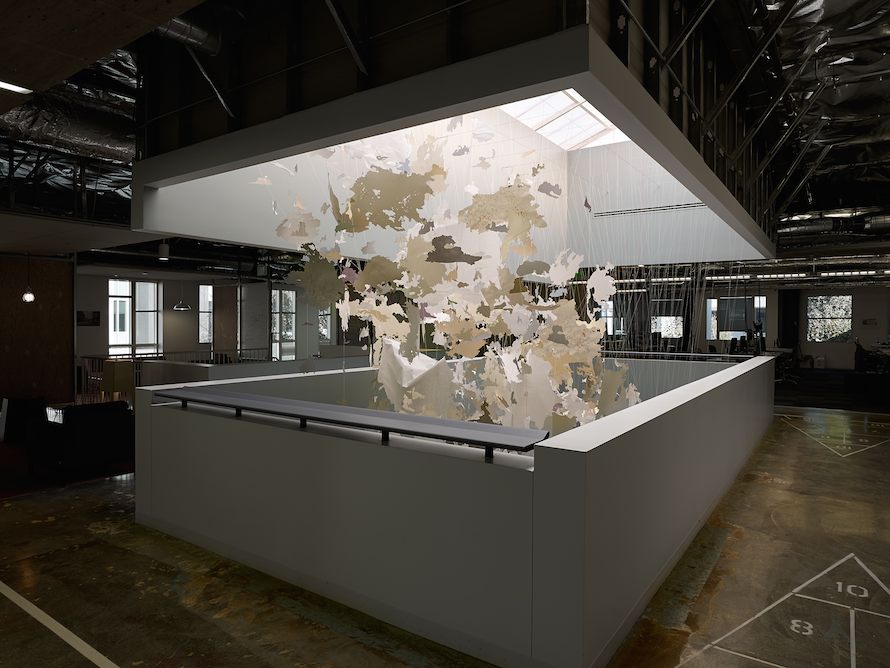 Cascade, 2013.  Commission for Facebook Headquarters, Menlo Park, Calif. Dimensions variable (site is approximately 26' l x 10' 5