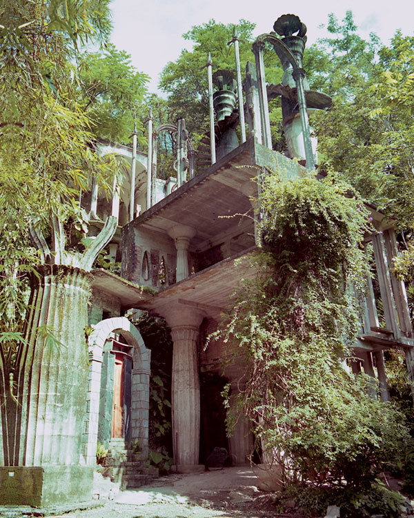 Narrow orange door was Edward James's private entrance (Marilyn Westlake, 2006)