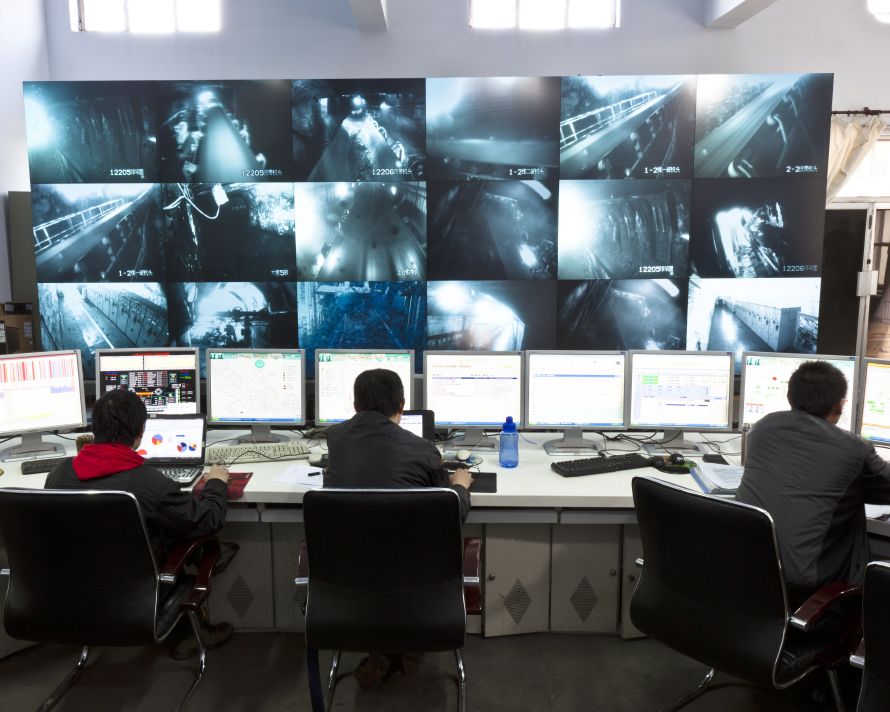 Ordos, Dec. 19, 2010: As China’s thirst for coal continues to grow deeper and deeper, seams are being explored. This modern mine operated by Shenhua Group has a modern hydraulic coal face operated by a smaller work-force. (Photo by Toby Smith. Reportage by Getty Images.)