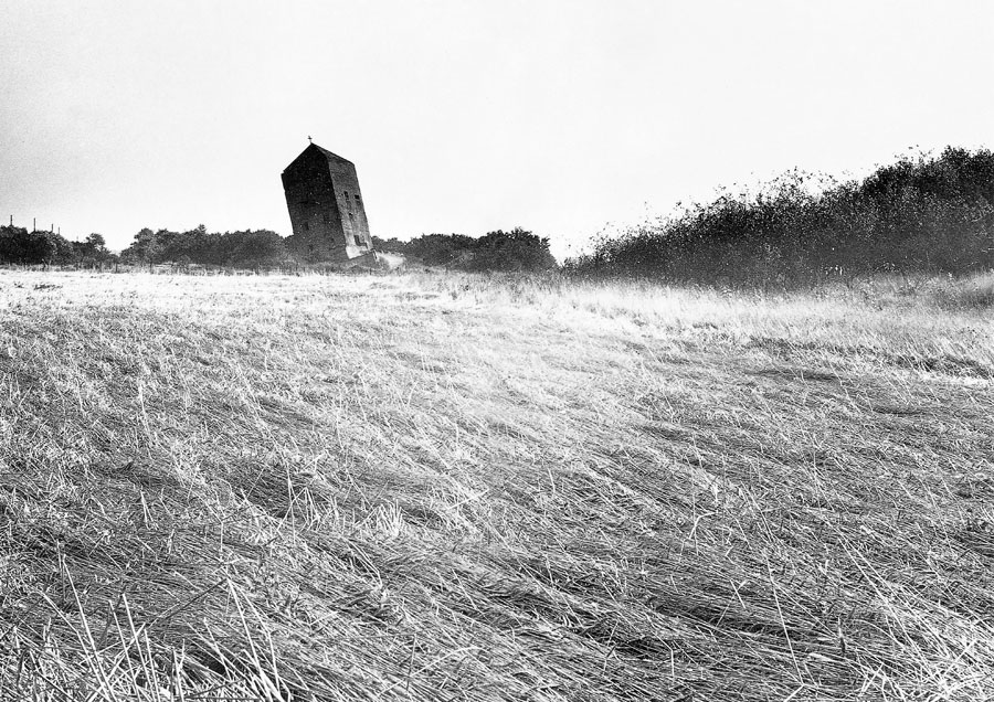 Observation tower camouflaged as church belfry
