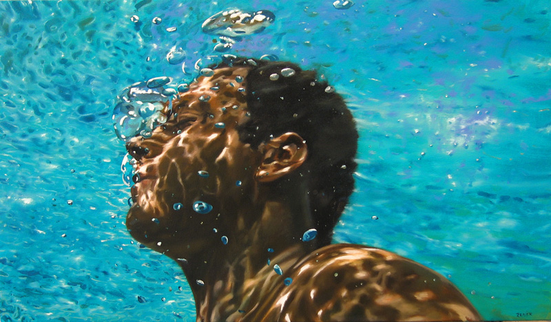 Unbound, oil on canvas, 22 x 38, 2007