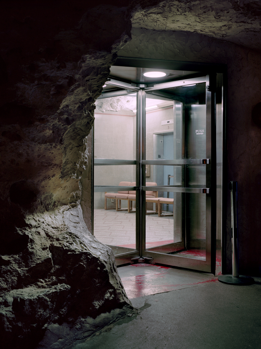 <em>Carlsbad Elevator Room, N.M.</em> Fujiflex Lightjet C-Print, 30 x 40 inches.