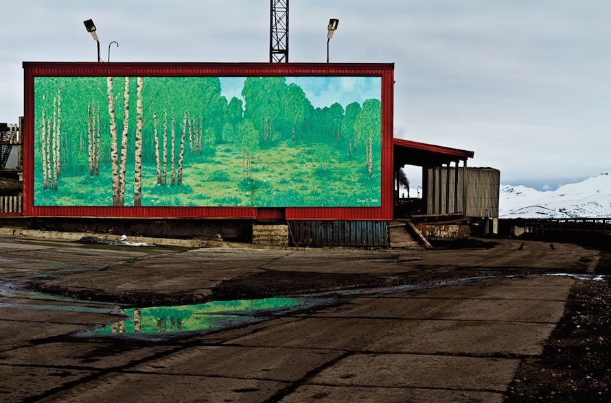 “Barentsburg is still a functional coal mining settlement with 500 full-time Russian and Ukrainian miners living in Soviet-era dwellings. The miners have been known to run out of food and supplies, which are shipped in from Russia.” Russian Coal Mining Settelment of Barentsburg, Svalbard, 2010