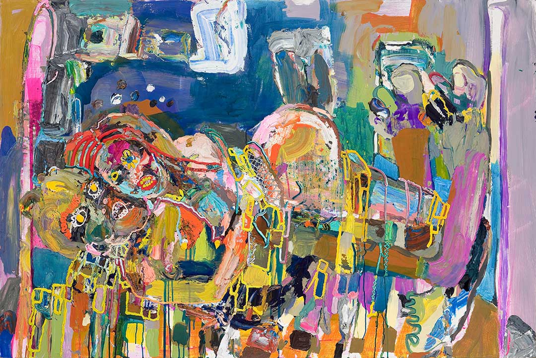 Dirty People, 2011, acrylic and oil on canvas