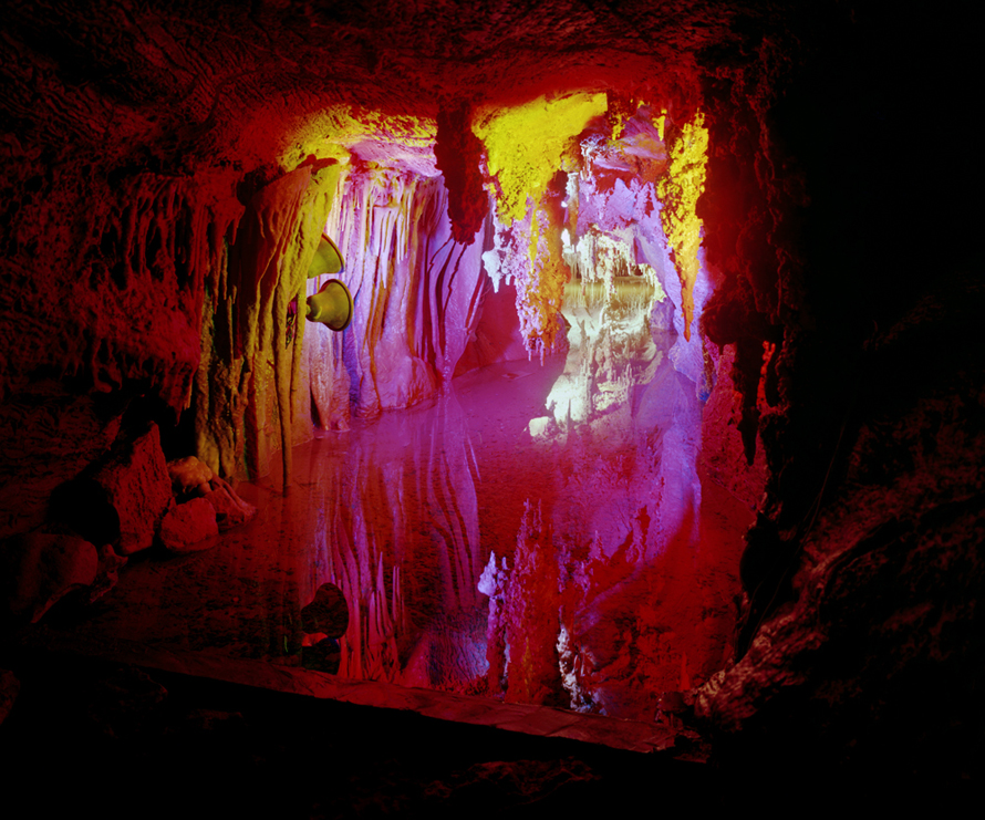 <em>Shenandoah Caverns Disco Pool, Va.</em> Fujiflex Lightjet C-Print, 20 x 24 inches.