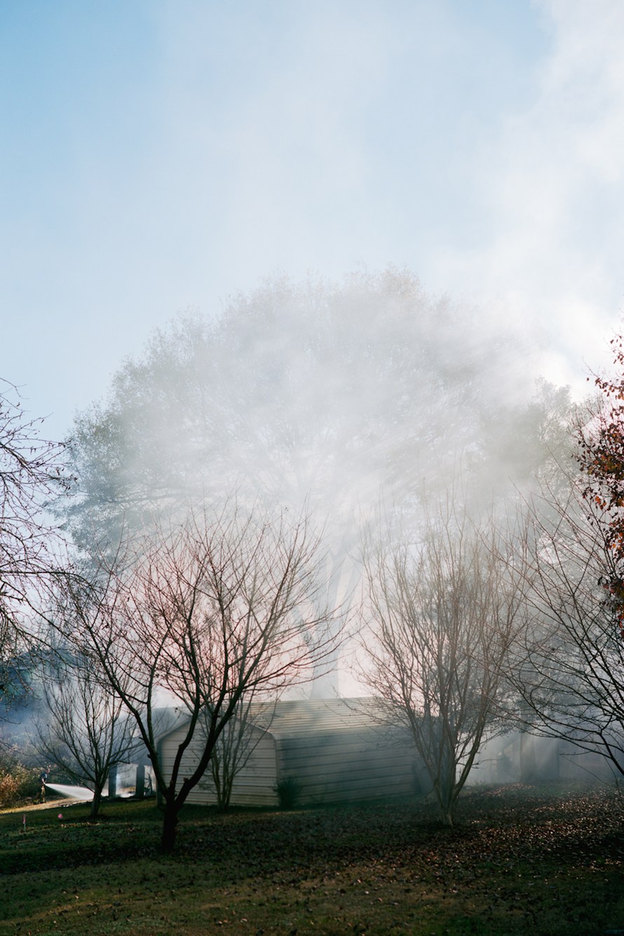 Smoke Seen from I-40, Hickory, NC.