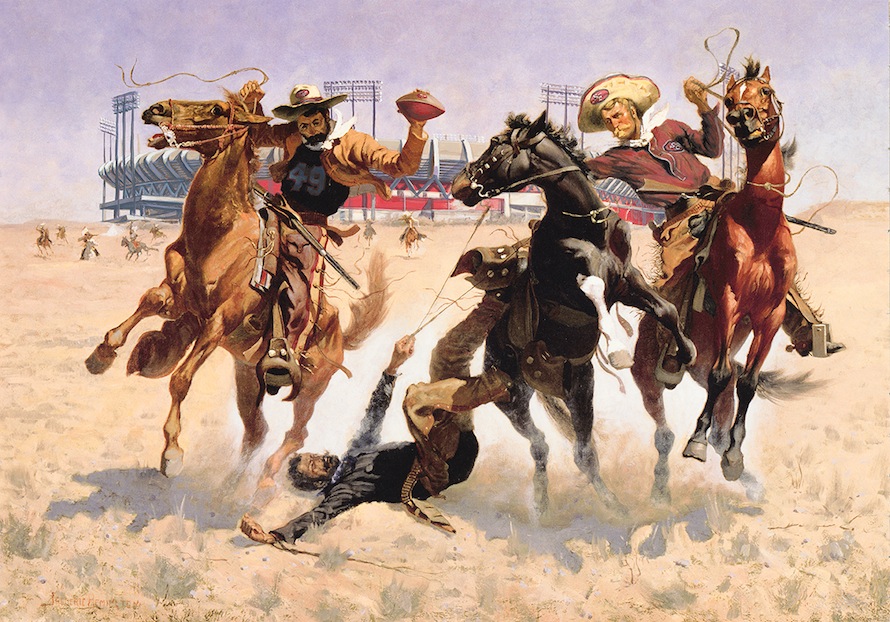 Aiding a Comrade, Outside Candlestick Park (Frederic Remington), 2013