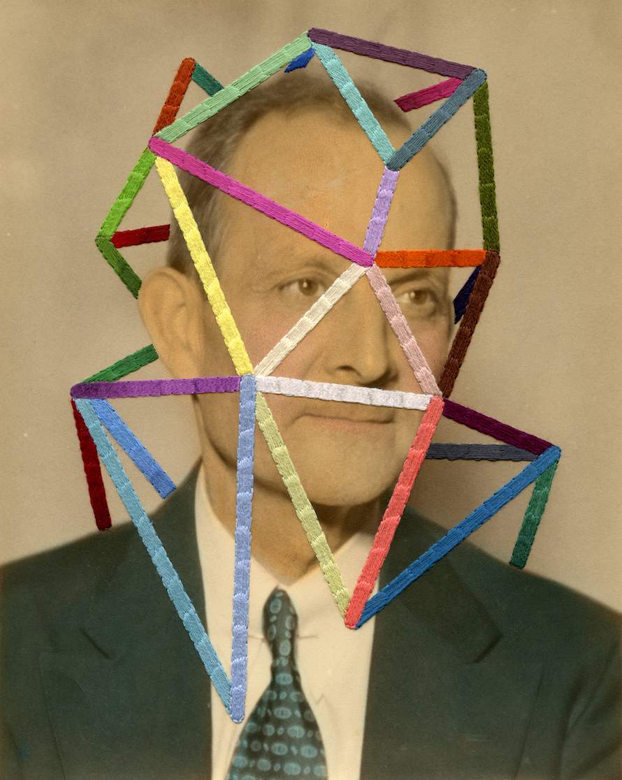 An Inkling, 2013. Hand embroidery on found photograph. Copyright © Julie Cockburn. Courtesy Yossi Milo Gallery, New York.