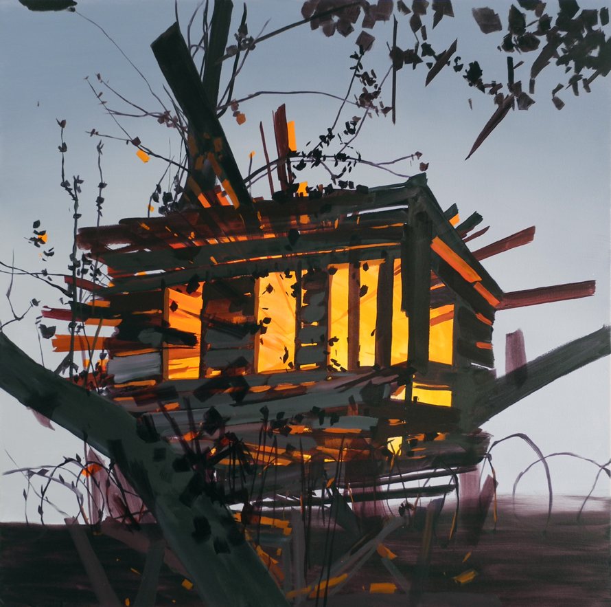 Another View, 2013, oil on canvas, 48 x 48 inches