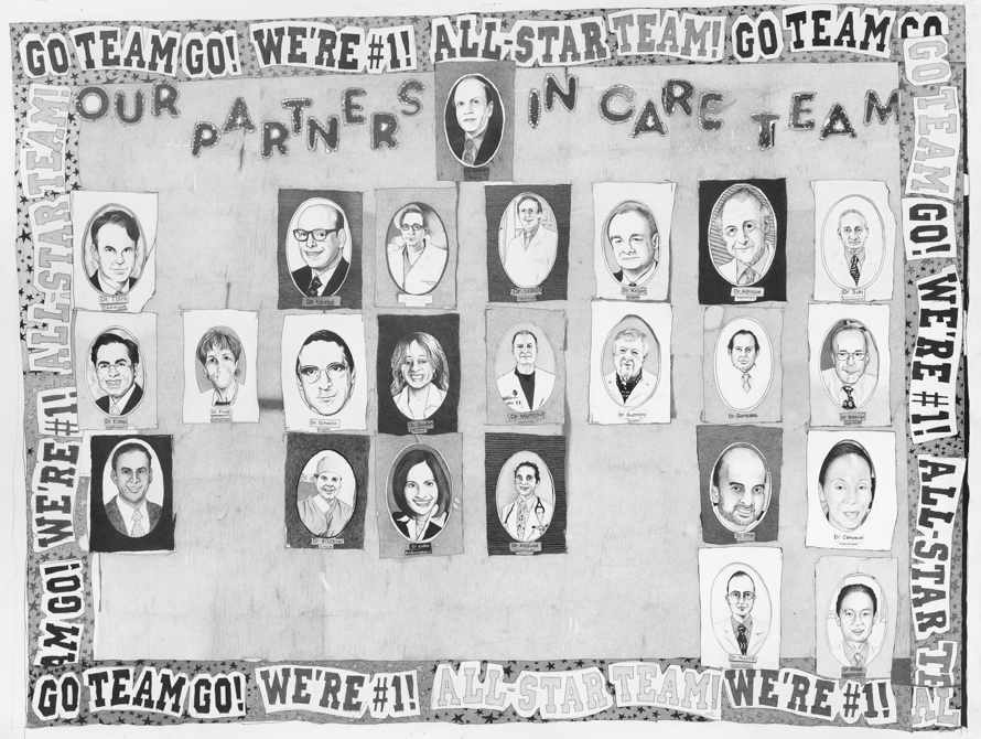 24 Portraits, 2013, graphite on paper, 49