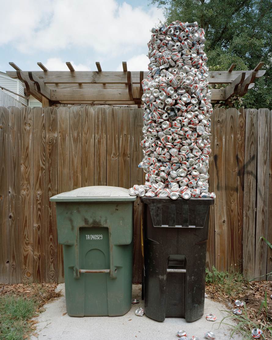Beer Can Totem, 2011, archival pigment print