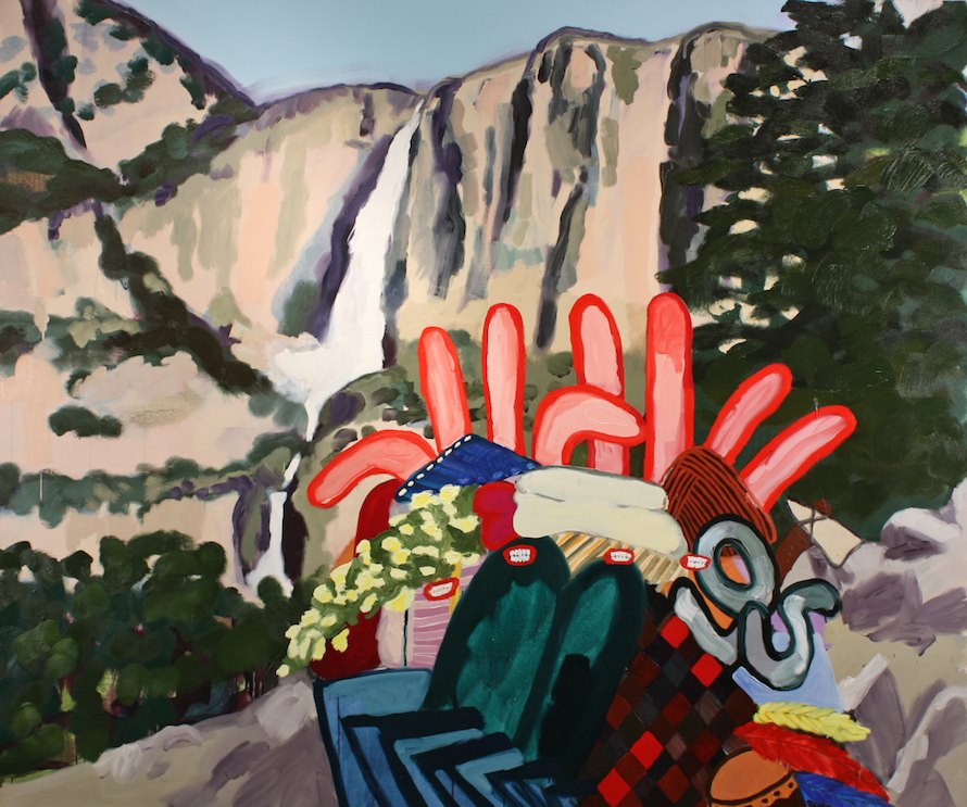 Yosemite Family Portrait, 2013. Oil and acrylic on canvas, 70 x 84 inches. From the series 