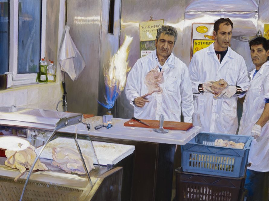 Modiano Market III, 2010, oil on panel, 11.75x15.75”