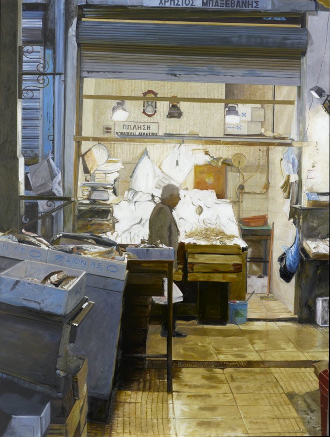 Modiano Market IV, 2010, oil on linen, 47x35.5”