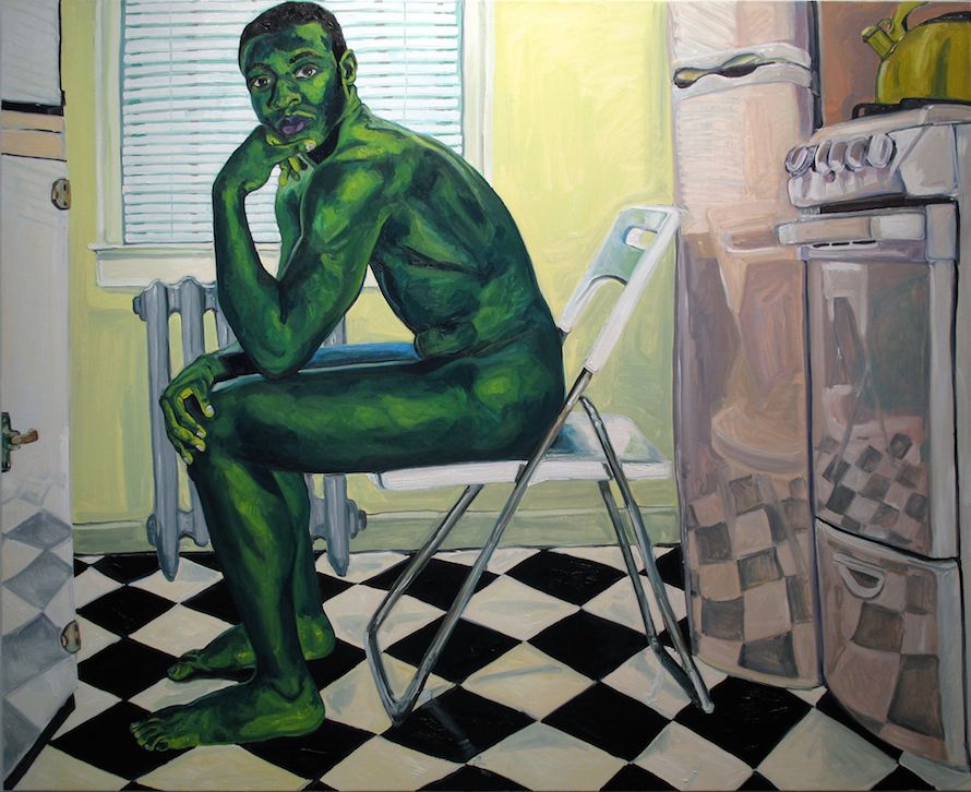 Galen 2, 2014, oil on canvas, 72 x 84 inches, copyright © Jordan Casteel.