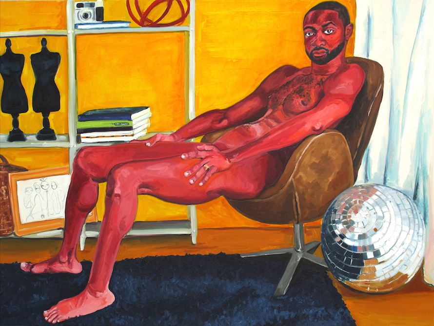 Sterling, 2014, oil on canvas, 54 x 72 inches, copyright © Jordan Casteel.