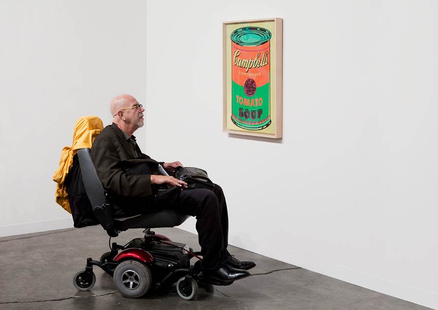 Chuck and Andy at Gagosian