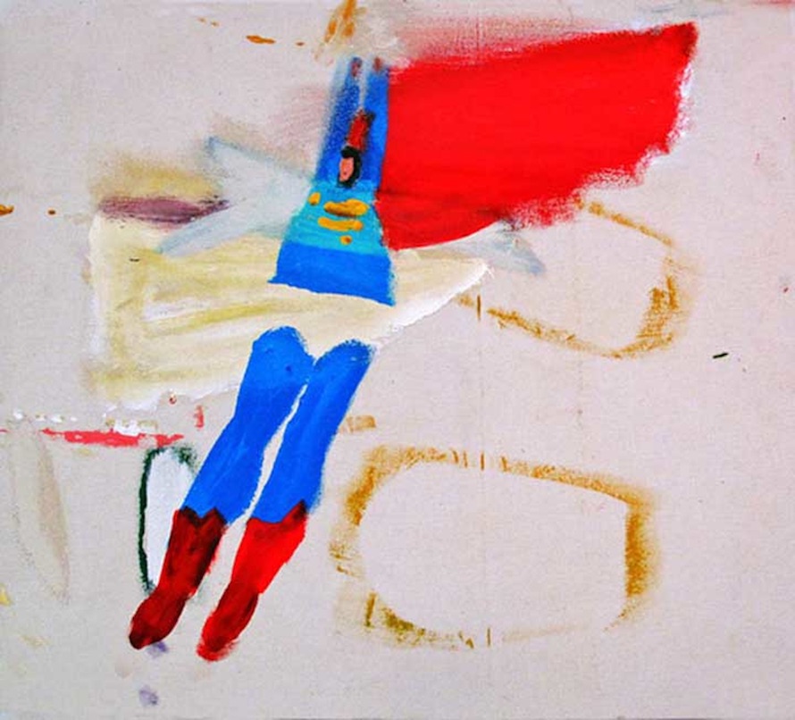 Clear Underpants, 2012, acrylic on bare canvas, 28” x 32”, courtesy of Edward Thorp Gallery, New York City.