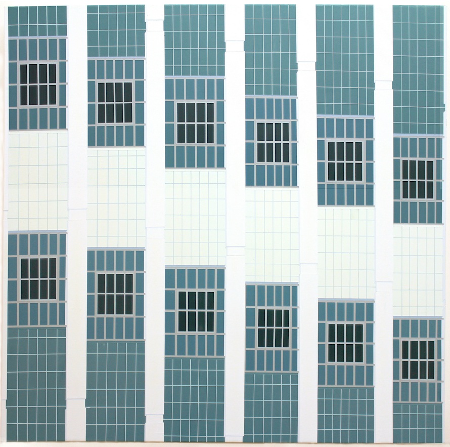 Zelle, 2013, acrylic on dibond, 29 x 29 x 2 in. Courtesy the artist and Peter Blum Gallery, New York.