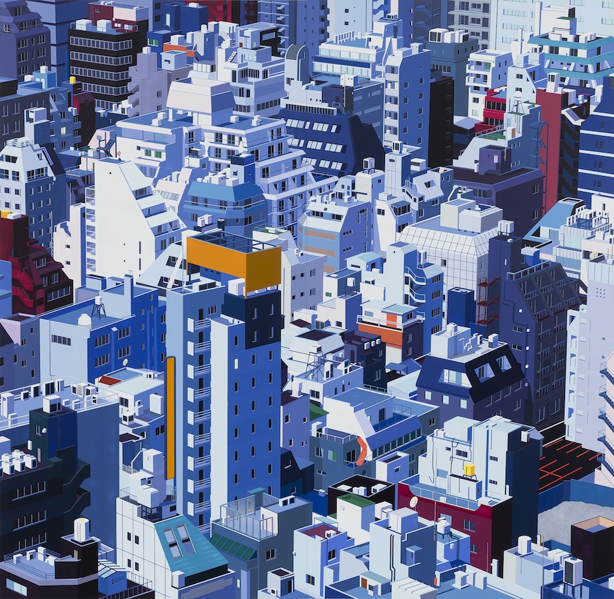 Tokyo, 2013, acrylic on dibond panel, 84 x 86 x 2 in. Courtesy the artist and Peter Blum Gallery, New York. Photo credit: Etienne Frossard.