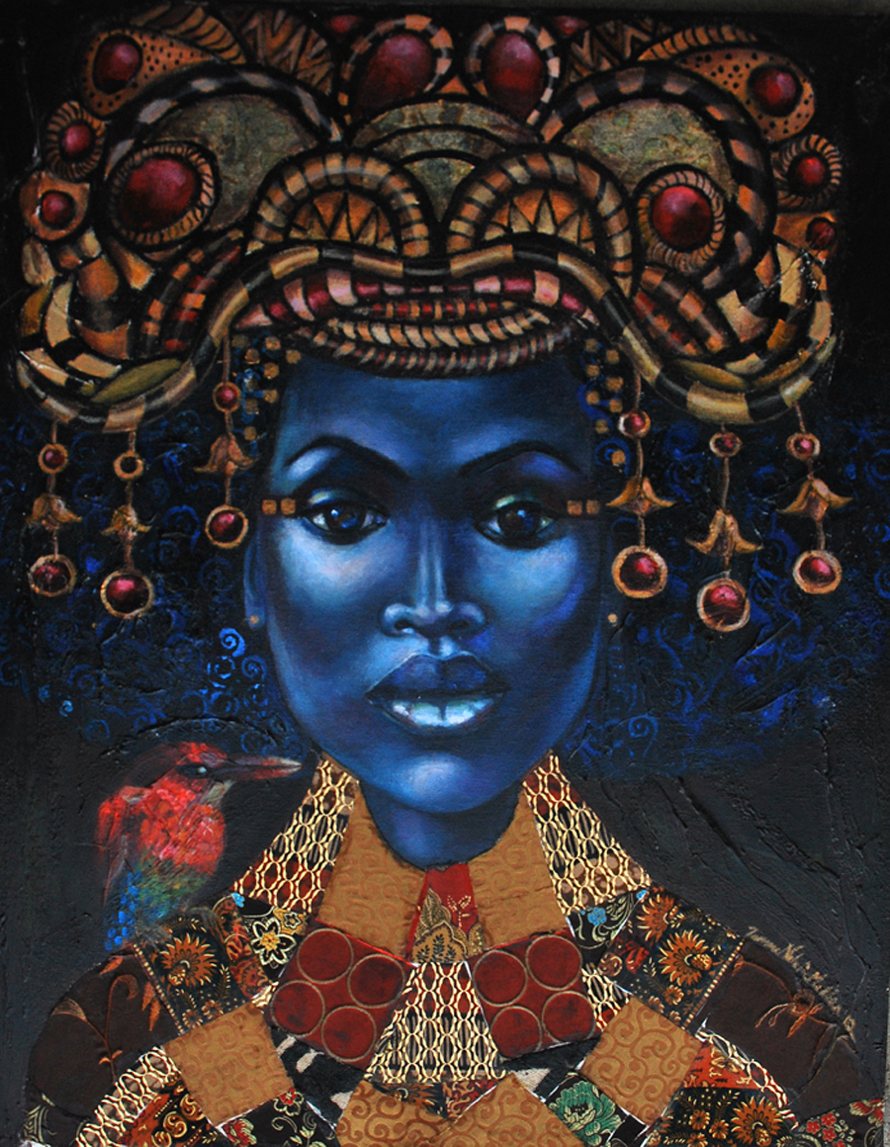 Eritrea, 30x20 inch, mixed media on canvas