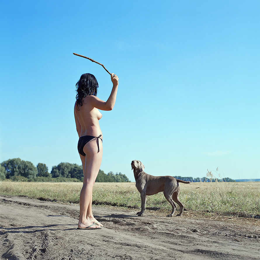 © Evžen Sobek, <em>Untitled (Woman With Dog)</em>, 2009. Courtesy of ClampArt, New York City.