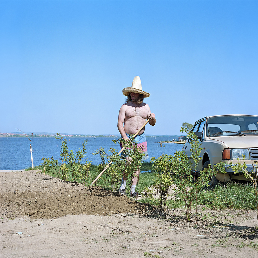 © Evžen Sobek, <em>Untitled (Man Gardening)</em>, 2009. Courtesy of ClampArt, New York City.
