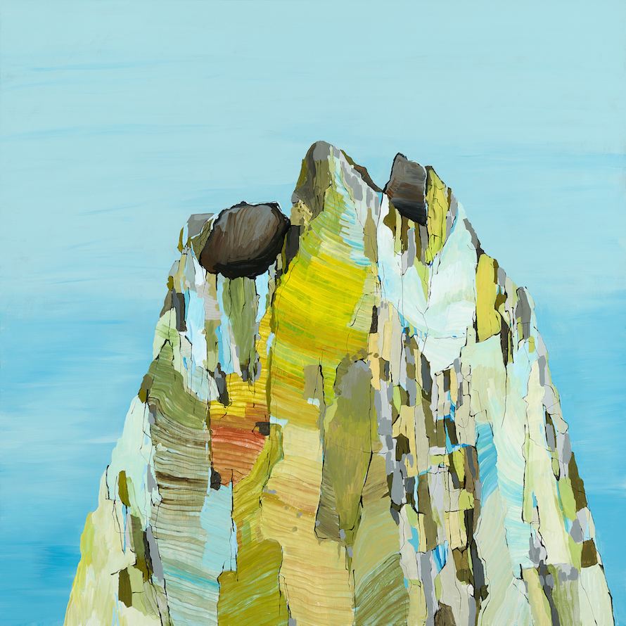 Fear of Volcanoes 8, 24” x 24”, acrylic on panel, 2014