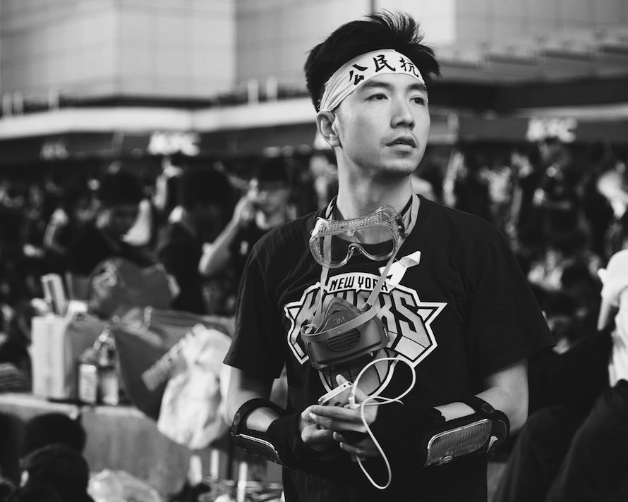 The preferred dress of dissent includes goggles, gas masks, ice packs, and iPhones.