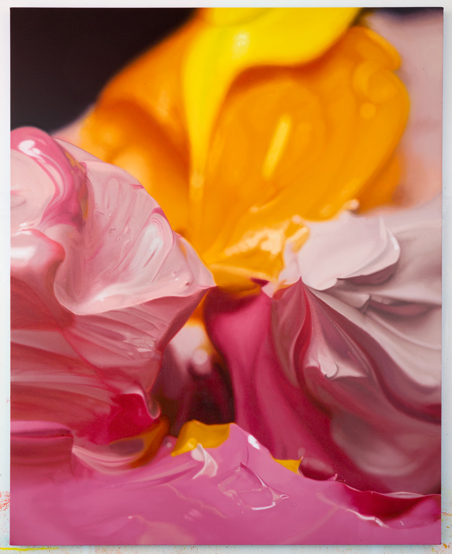 Hole, 2012, oil on canvas, 52 x 65 inches 